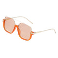 Retro Pilot Metal Sunglasses Fashion Korean Style Women Square Shades Trendy Ins Popular Brand Design UV400 Sun Glasses