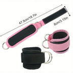 Natural Latex Yoga Resistance Bands 3Pcs Set Hip and Leg Shaping Trainer with Ankle Straps for Home Gym mbzr