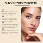 EELHOE Sunscreen Body Glow Oil Deep Nourish Moisturizing Skin Brightening Products Full Body Cleaning Bath Essential Oil mbzr