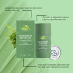 40G Mugwort Face Clay Mask Stick Gentle Cleaning Pores Moisturizing Enhance Smoothness Improve Skin Texture Nourishing Skin Soothing Repairing Face Mud Mask mbzr