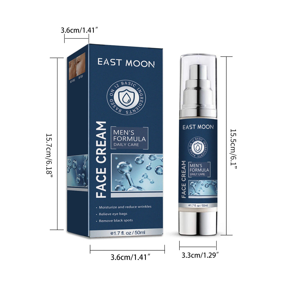 50ml 6 in 1 Men Face Cream Moisturizing Anti-aging Fade Fine Lines Reduce Dark Circles Smoothing Non-greasy Face Cream for Men mbzr