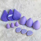 1 Set of 12 Powder/skin/dark Purple Beauty Eggs, Soft, Suitable for Liquid, Face Cream, Suitable for All Skin Types mbzr