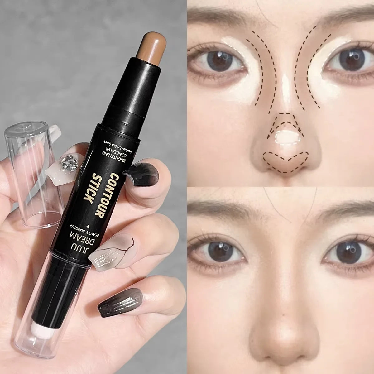 Double-ended Dual-Purpose High-Light Trimming Stick Three-Dimensional Contour Nose Shadow Facial Shape Brighten And Trimming mbzr