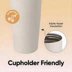 Sway 30oz Insulated Water Bottle Straw Double Wall Vacuum Thermos Cup Leakproof Hot/Cold Drink mbzr