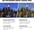 Night vision sunglasses, car night driving glasses, driver's goggles, unisex sunglasses, UV-blocking sunglasses, glasses