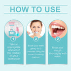 Oralhoe Niacinamide Press Pump Toothpaste Activated Charcoal Teeth Whitening Remove Stain Fresh Breath Oral Care Tooth Paste mbzr