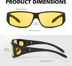 Night vision sunglasses, car night driving glasses, driver's goggles, unisex sunglasses, UV-blocking sunglasses, glasses