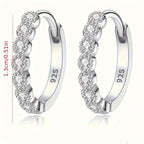 Elegant Silver Stud Earrings Versatile Dainty Single Pair Luxury Timeless Fine Jewelry mbzr