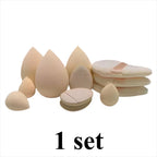 1 Set of 12 Powder/skin/dark Purple Beauty Eggs, Soft, Suitable for Liquid, Face Cream, Suitable for All Skin Types mbzr