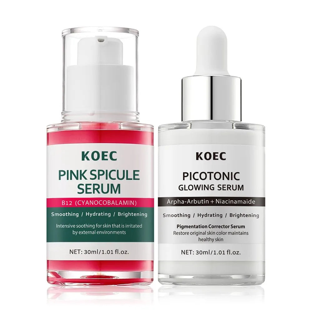 2-in-1 Brightening Correcting Serum Duo with Alpha Arbutin Niacinamide Hydrating Glow Skin Care for Dark Spots Sensitive Skin mbzr