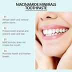 Oralhoe Niacinamide Press Pump Toothpaste Activated Charcoal Teeth Whitening Remove Stain Fresh Breath Oral Care Tooth Paste mbzr
