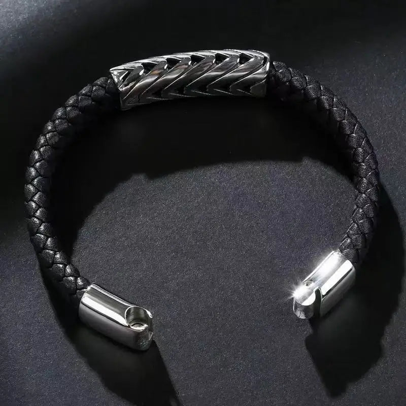 Minimalist Electroplated Stainless Steel Wave Bracelet, Fashion Daily Wear Wrist Jewelry Accessory