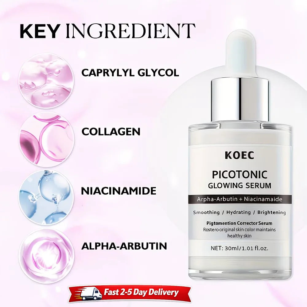 2-in-1 Brightening Correcting Serum Duo with Alpha Arbutin Niacinamide Hydrating Glow Skin Care for Dark Spots Sensitive Skin mbzr