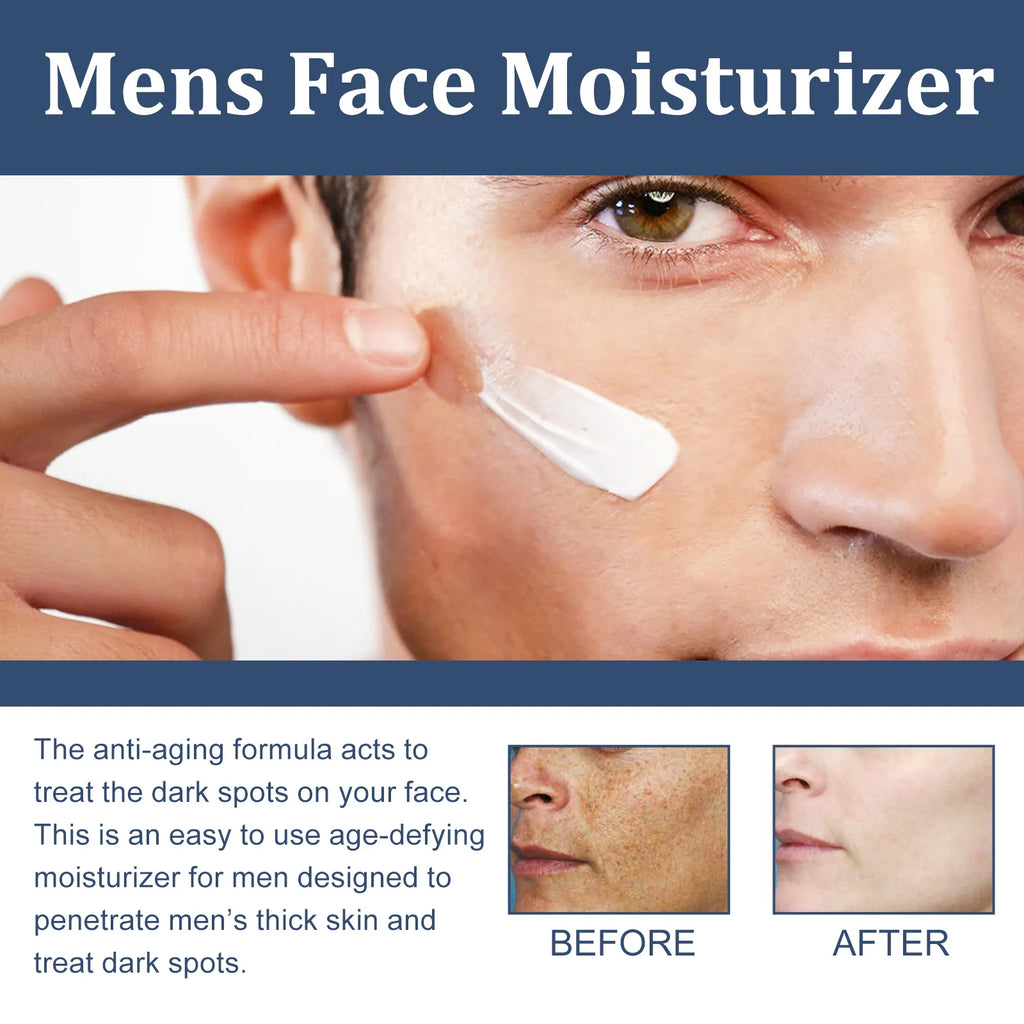 50ml 6 in 1 Men Face Cream Moisturizing Anti-aging Fade Fine Lines Reduce Dark Circles Smoothing Non-greasy Face Cream for Men mbzr