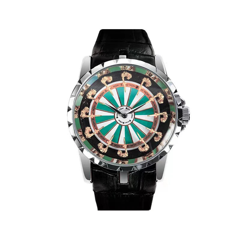 New Men Quartz watches large dial trendy sporty retro fashion leather strap Luxury Elegant Man quartz wrist watches mbzr