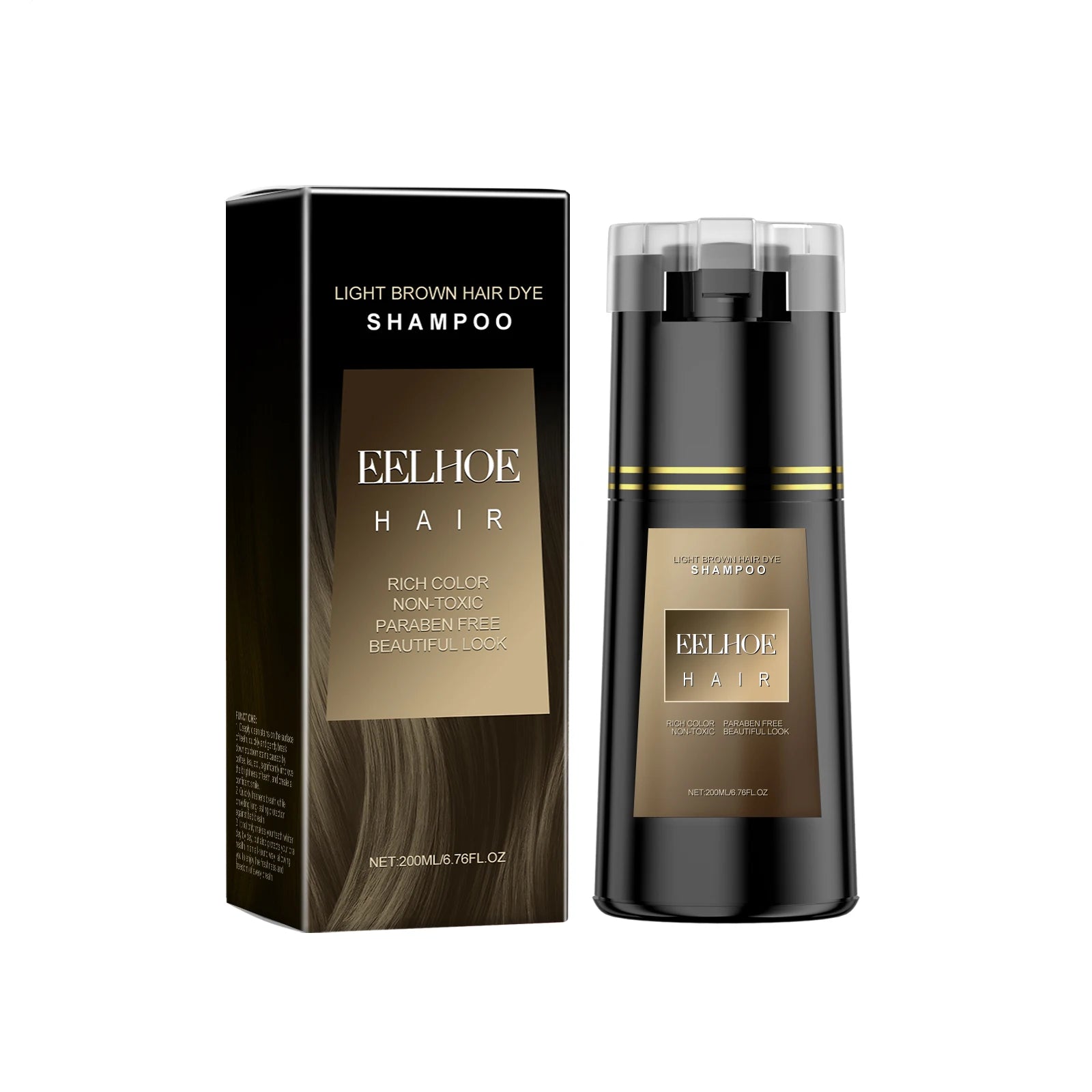 EELHOE Multi Color Hair Dyeing Shampoo Natural Nourish Scalp Easy Lasting Coloring Smooth Effect