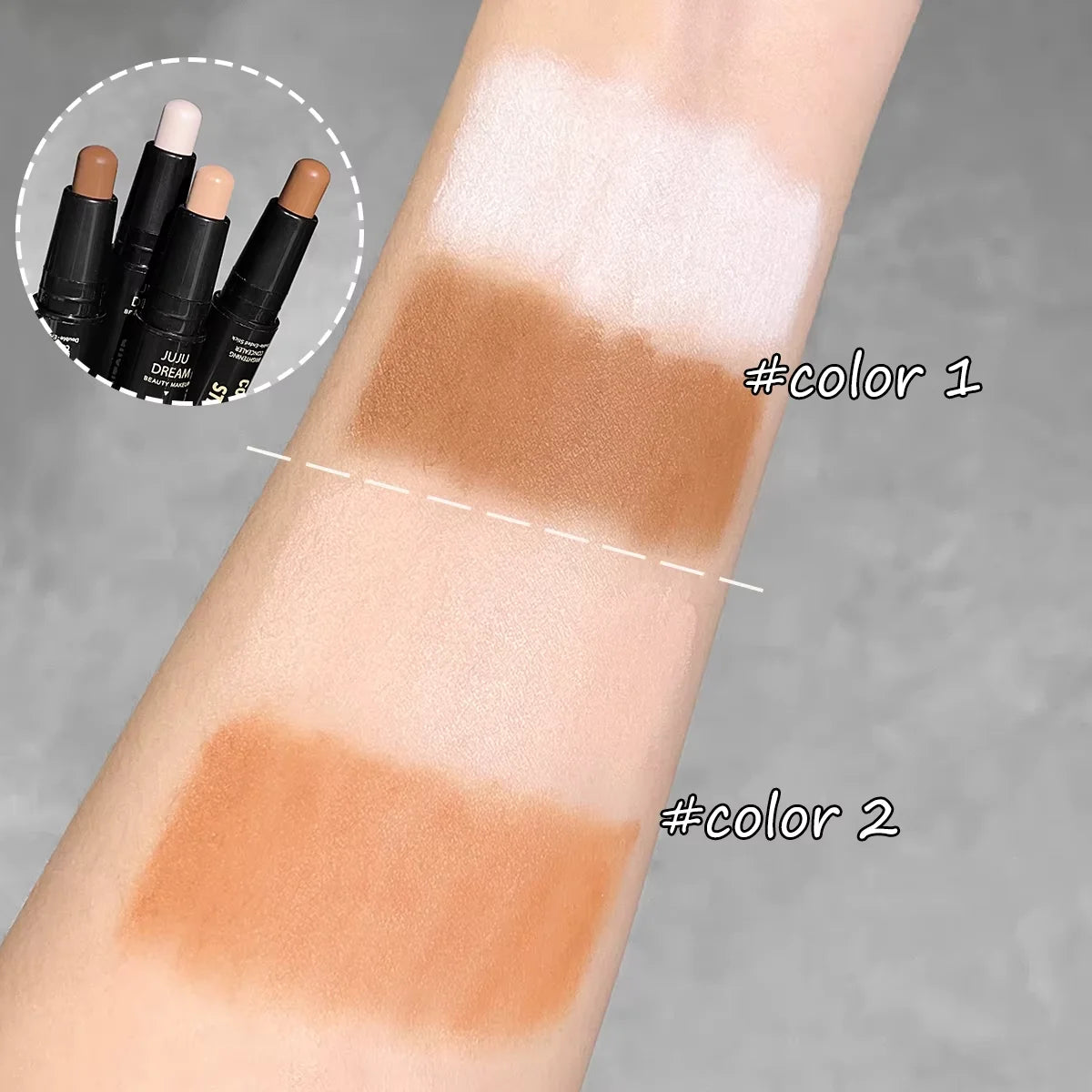 Double-ended Dual-Purpose High-Light Trimming Stick Three-Dimensional Contour Nose Shadow Facial Shape Brighten And Trimming mbzr