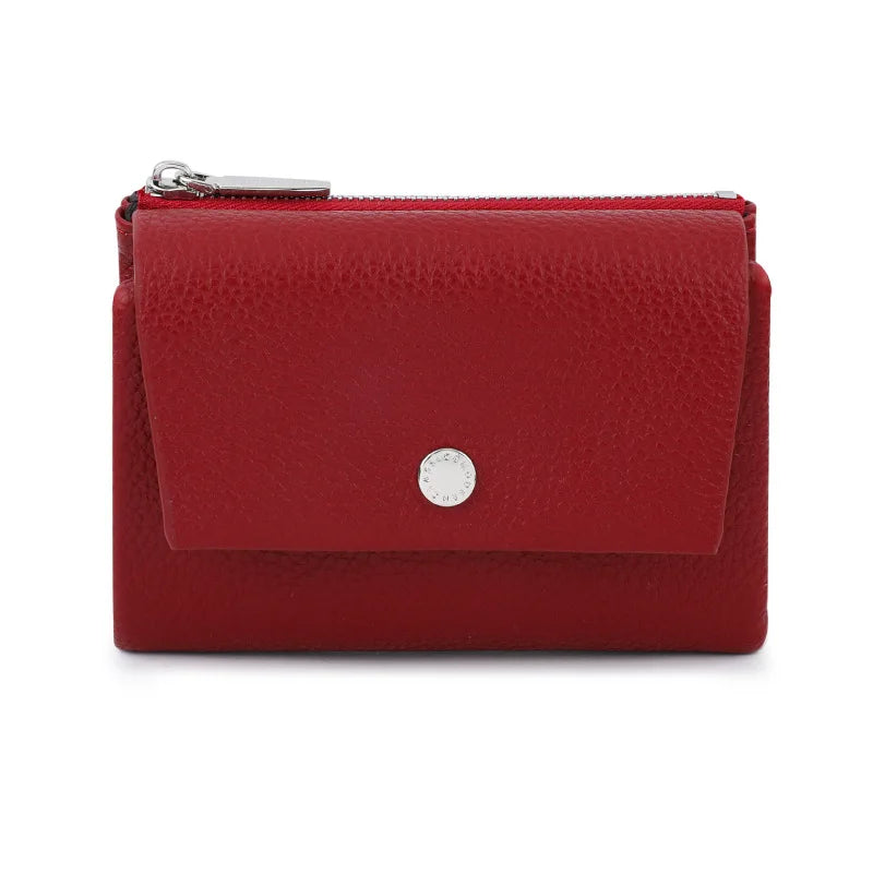 Magnetic Closure Leather Mini Coin Purse, Portable Flip Design Small Storage Pouch, Wholesale Wallet for Women
