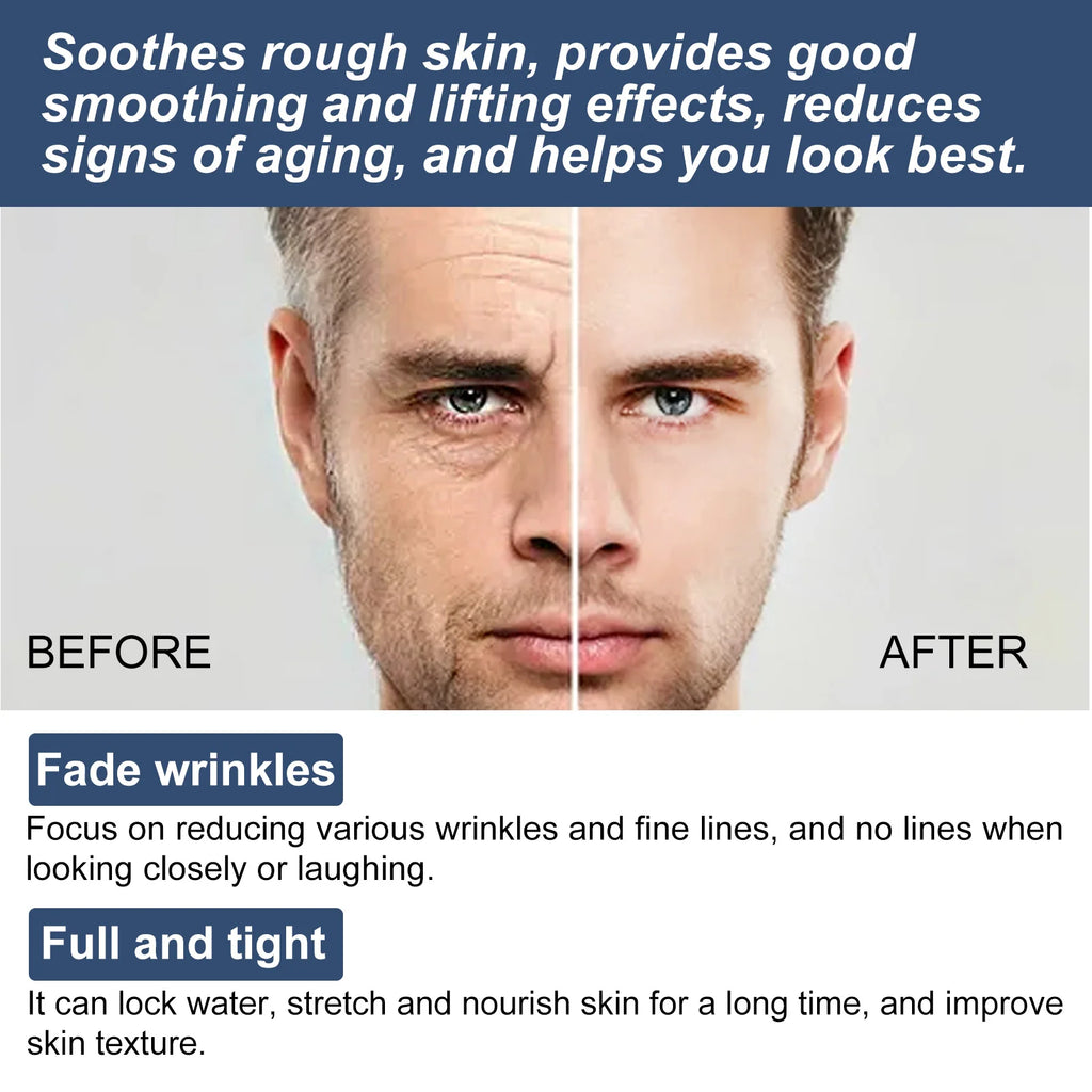 50ml 6 in 1 Men Face Cream Moisturizing Anti-aging Fade Fine Lines Reduce Dark Circles Smoothing Non-greasy Face Cream for Men mbzr