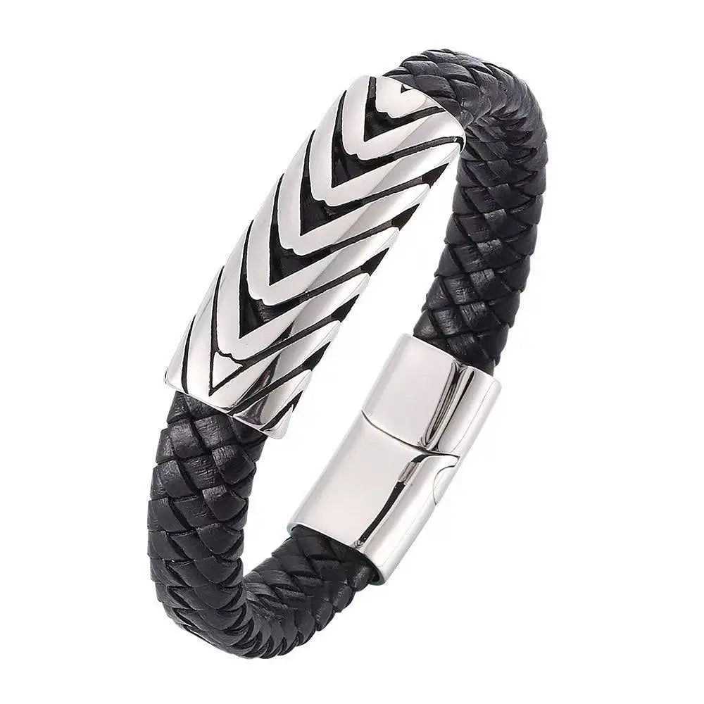 Minimalist Electroplated Stainless Steel Wave Bracelet, Fashion Daily Wear Wrist Jewelry Accessory