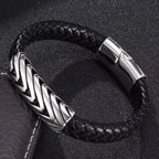 Minimalist Electroplated Stainless Steel Wave Bracelet, Fashion Daily Wear Wrist Jewelry Accessory