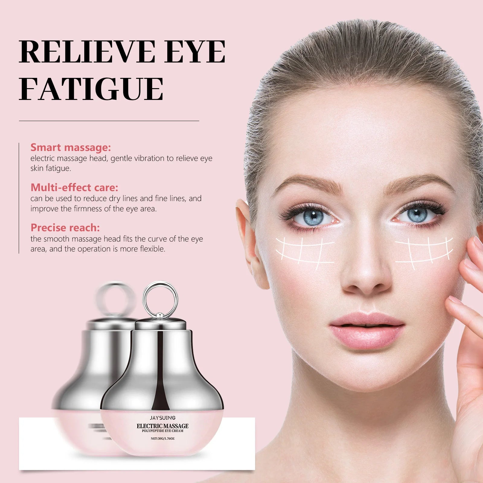 Electric Eye Firming Cream Fade Dark Circles Relieve Wrinkles Dullness Brighten Skin Moisturizing Automatic Roller Eye Serum mbzr