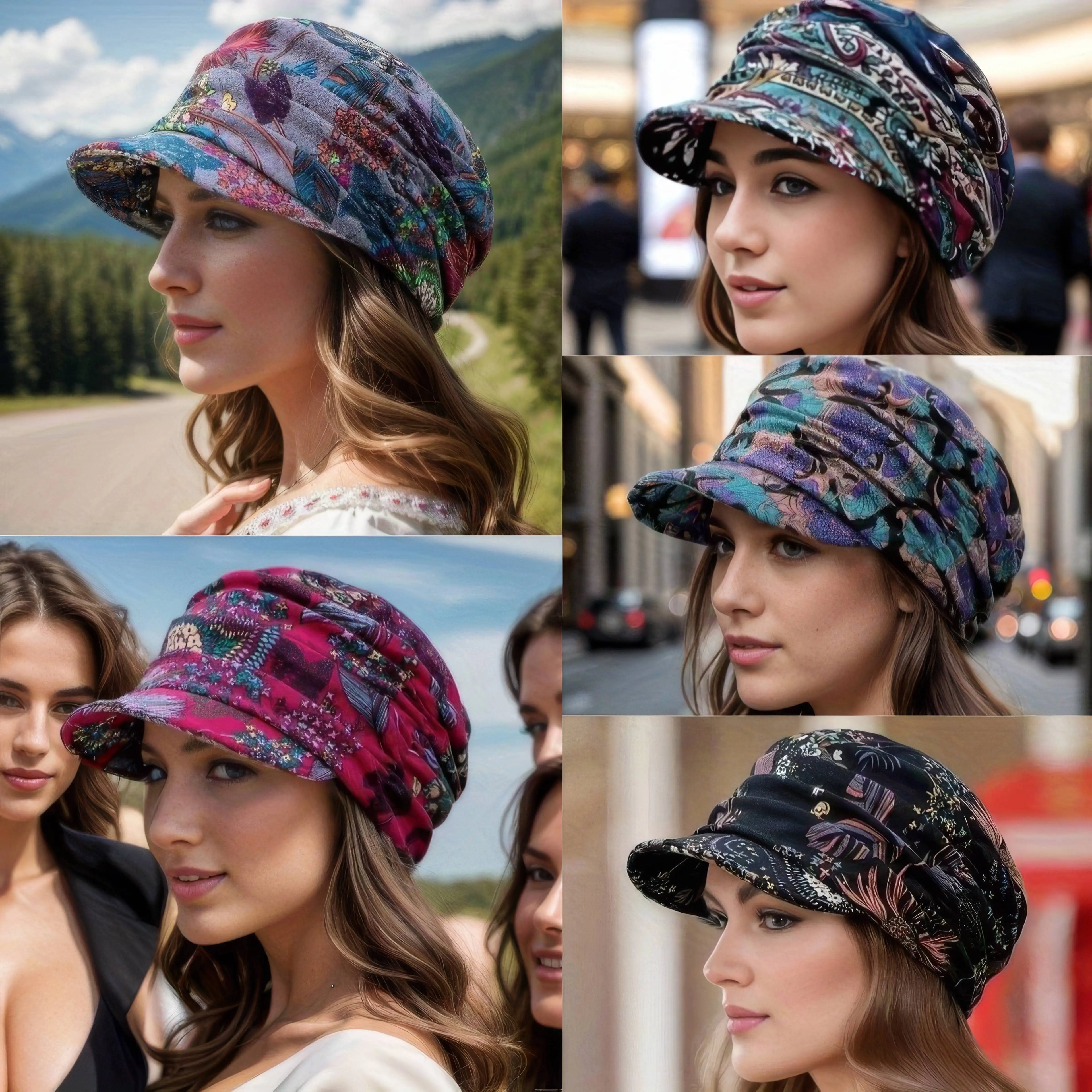 Duckbill Hats, Fashionable Women's Hats, Soft Fabric, Suitable for Daily Outings and Shopping