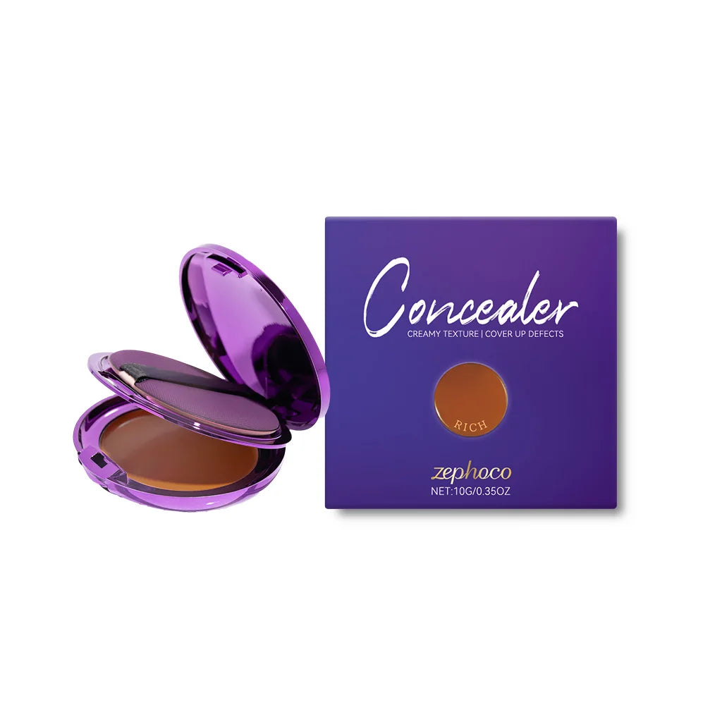 3 Colors Concealer Palette Moisturizing Sweatproof Long Wearing Full Coverage Spots Transfer-proof Glowing Makeup Palette mbzr