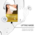 4 PCS Collagen Skin Lifting Mask Gentle Moisturizing Enhance Smoothness Firming Brightening Enhance Elasticity Facial Mask mbzr