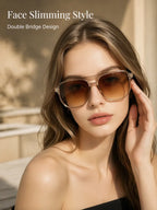 Vintage Fashion Shell Round Sunglasses Women Men 2026 Brand Design Retro Rivet Yellow Blue Lens Square Sun Glasses Female UV400