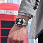 2026 New PAGANI DESIGN BB Panda Chronograph Sport Men's Quartz Watches Stainless steel bracelet 100M Waterproof Wrist watch Men