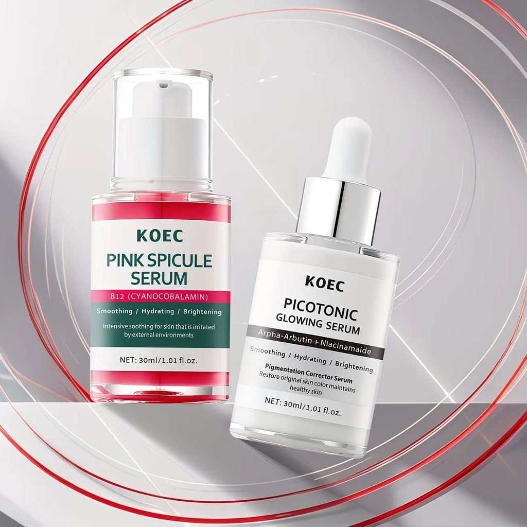 2-in-1 Brightening Correcting Serum Duo with Alpha Arbutin Niacinamide Hydrating Glow Skin Care for Dark Spots Sensitive Skin mbzr