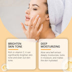 Woodsleep 100g Vitamin C Aloe Facial Care Gel Brightens Skin Tone Deep Moisturizing Purifies Pores Mild Formula Face Cream mbzr