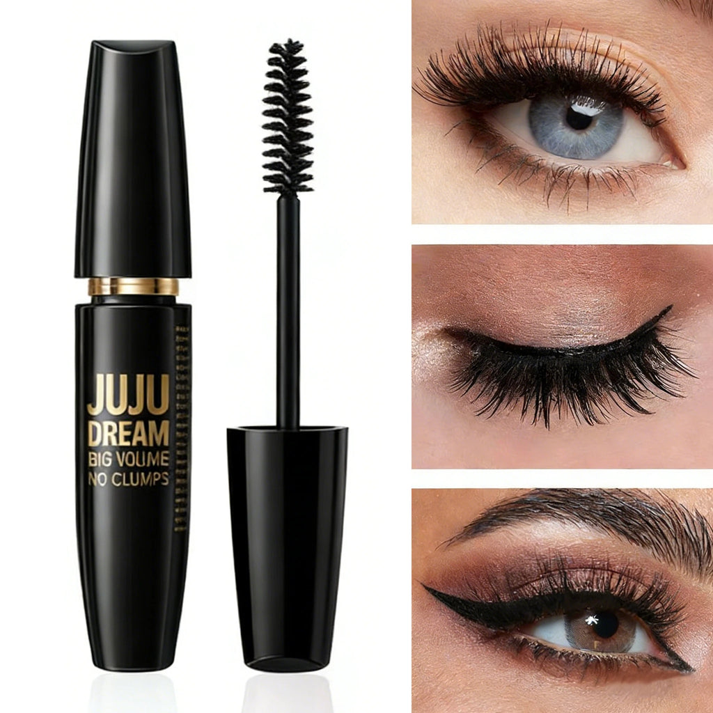 4D Black Mascara Thickening Lengthening Waterproof Fiber Mascara Long Lasting Eyelash Makeup Waterproof Liquid Fiber Mascara mbzr