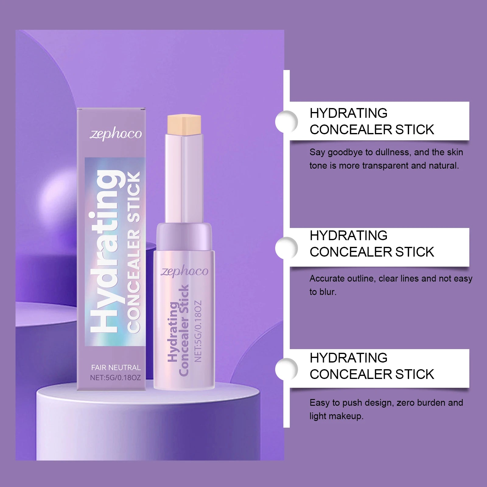 Concealer Foundation Stick Covers Skin Acne Blemishes Dark Circles Natural Waterproof Lasting Makeup Hydrating Contour Stick mbzr