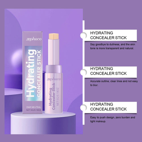 Concealer Foundation Stick Covers Skin Acne Blemishes Dark Circles Natural Waterproof Lasting Makeup Hydrating Contour Stick mbzr