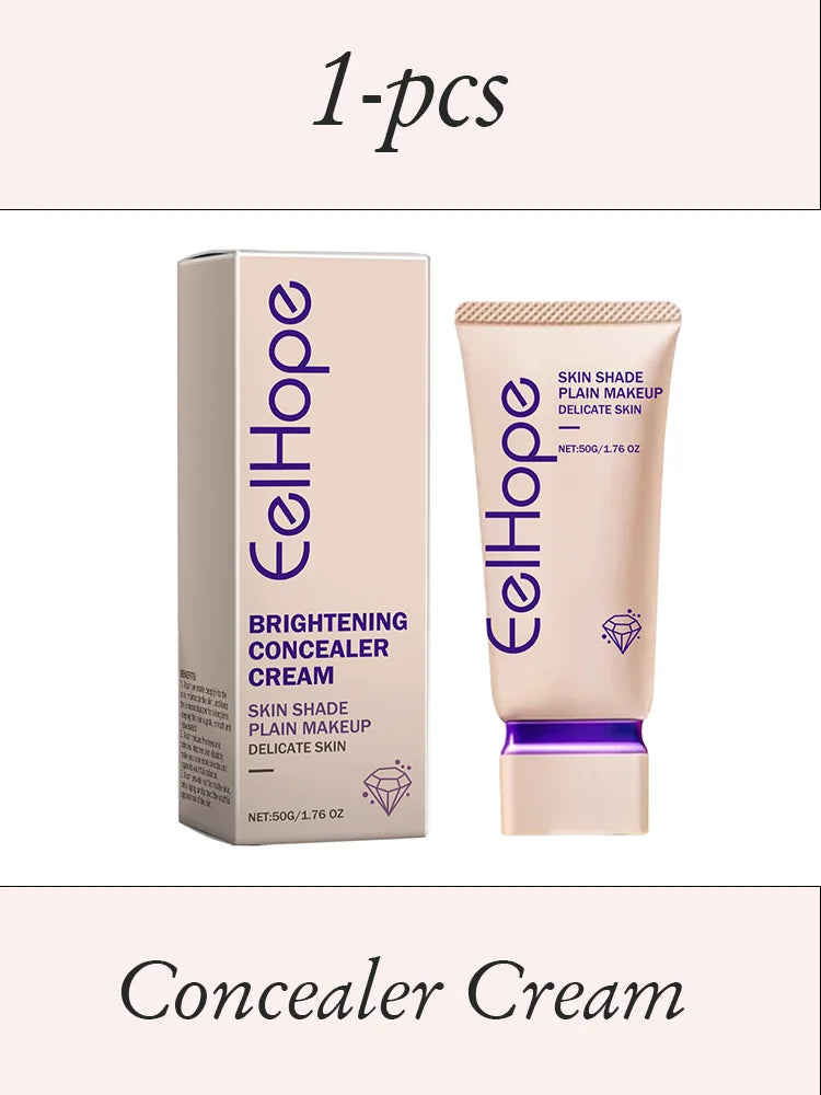 EELHOPE Concealer Cream Facial Foundation Base For Women Daily Makeup Long Lasting Cosmetic mbzr