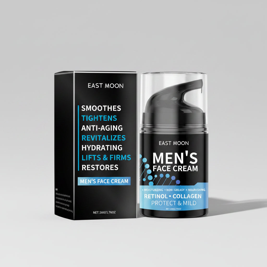 50G Men Retinol Face Cream Moisturizing Nourishing Anti-aging Skin Rejuvenation Fade Fine Lines Non-greasy Men Daily Skin Care mbzr