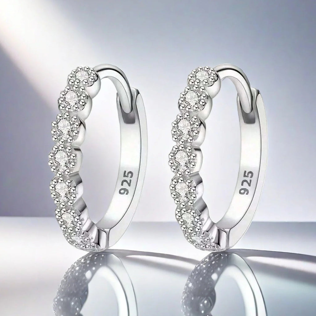 Elegant Silver Stud Earrings Versatile Dainty Single Pair Luxury Timeless Fine Jewelry mbzr