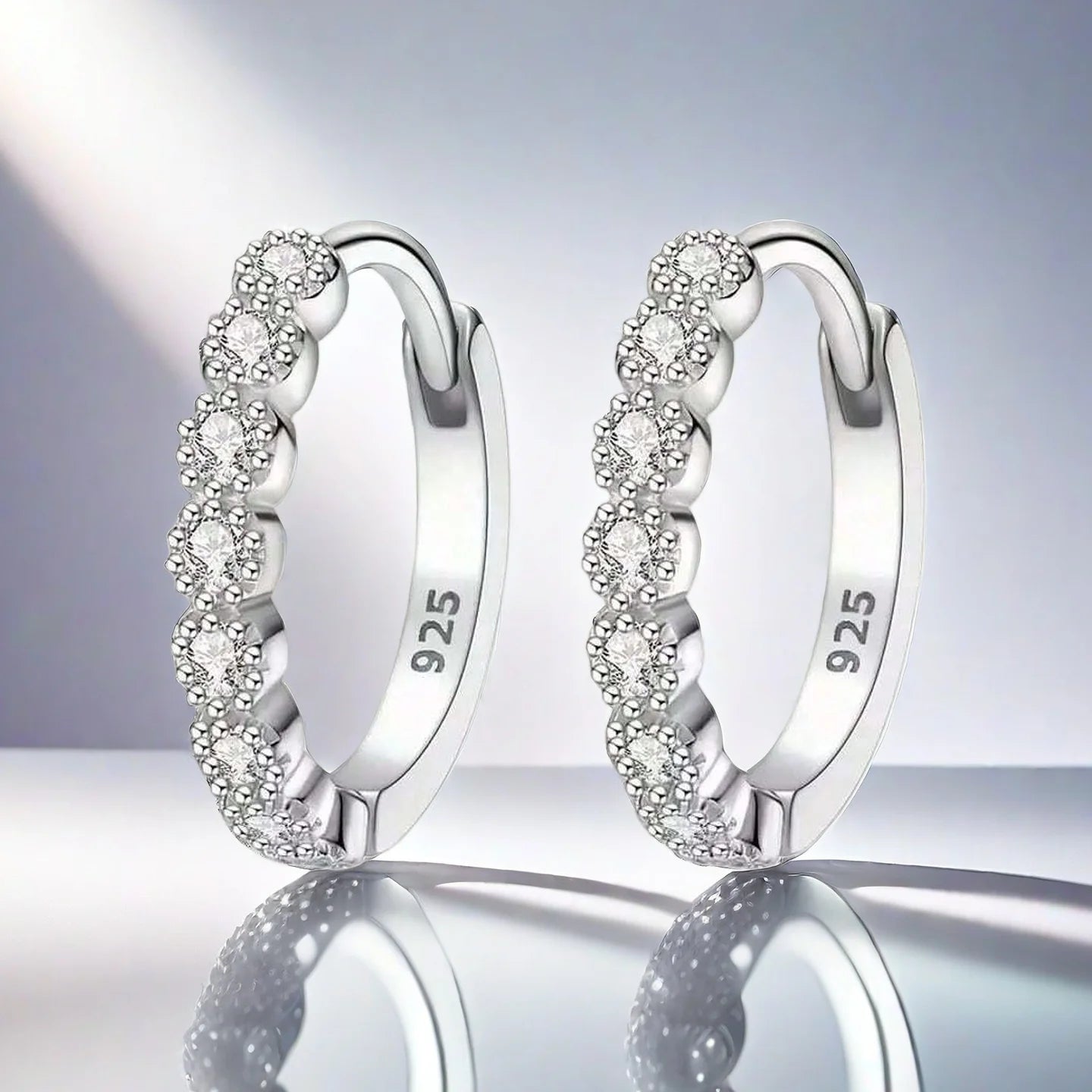Elegant Silver Stud Earrings Versatile Dainty Single Pair Luxury Timeless Fine Jewelry mbzr