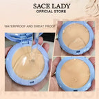 Matte Long-Lasting Oil-Control Pressed Powder With Sponge Applicator Long-lasting Waterproof Texture Smooth Sace Face Powder mbzr