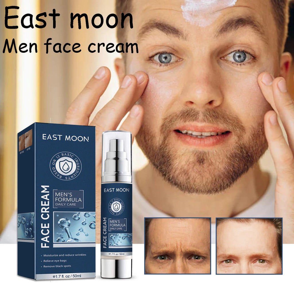 50ml 6 in 1 Men Face Cream Moisturizing Anti-aging Fade Fine Lines Reduce Dark Circles Smoothing Non-greasy Face Cream for Men mbzr