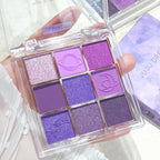 Dreamlike Nine-Color Purple Eyeshadow Palette Long-Lasting And Waterproof Matte And Shimmer Finishes Smokey Eye Makeup Palette mbzr