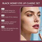 Black Brown Eye Lip Makeup Set Eyelash Spiral Brush Hydrating Lipstick Fast Dry Waterproof Lengthening Curling Mascara Cosmetic mbzr