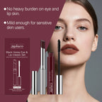 Black Brown Eye Lip Makeup Set Eyelash Spiral Brush Hydrating Lipstick Fast Dry Waterproof Lengthening Curling Mascara Cosmetic mbzr