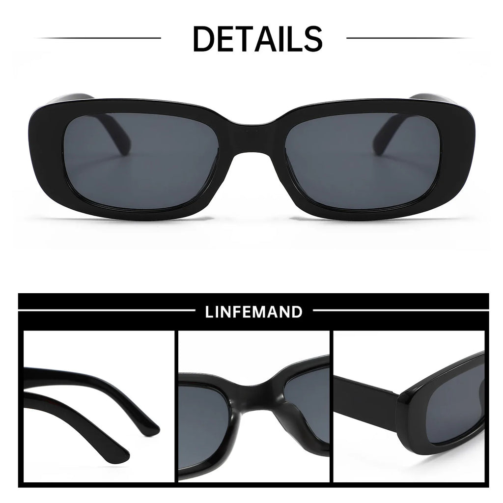 2026 New Small Sunglasses Women Men Trendy Vintage Brand Designer Hip Hop Square Green Sun Glasses Female Eyewear UV400