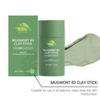 40G Mugwort Face Clay Mask Stick Gentle Cleaning Pores Moisturizing Enhance Smoothness Improve Skin Texture Nourishing Skin Soothing Repairing Face Mud Mask mbzr