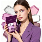 Women Eye Beauty Tools-Pretty Versatile Purple Smoked Dream Matte & Shimmer Eyeshadow Palette for JUJU DREAM - Long Lasting Waterproof Buildable High Pigment Versatile Shades for Daily to Party Makeup mbzr