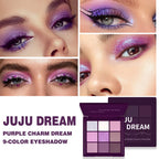 9-Color Dream Purple Eyeshadow Palette Low Saturated Smokey Multi Waterproof And Sweatproof For A Long-Lasting Smoky Eye Makeup mbzr
