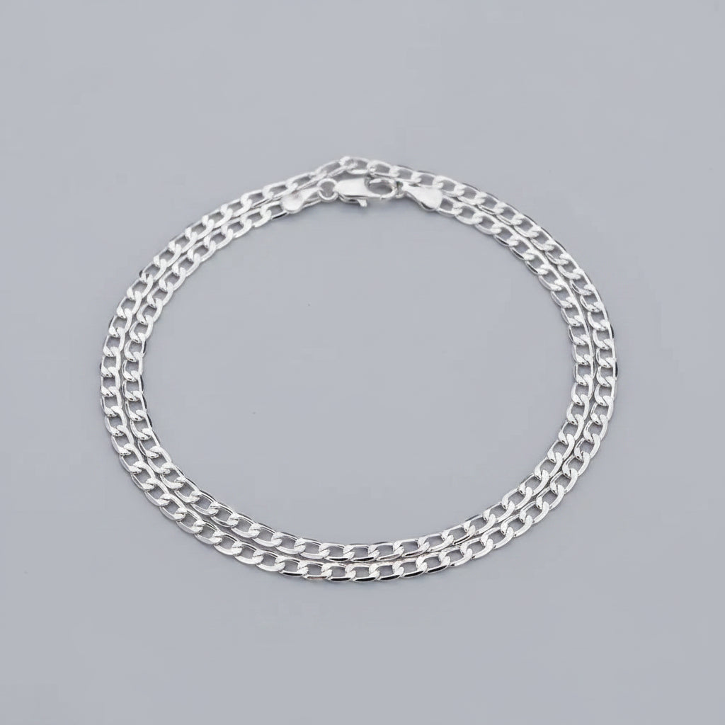 Link Chain 8mm Necklace 925 Silver – Unisex Lobster Clasp mbzr